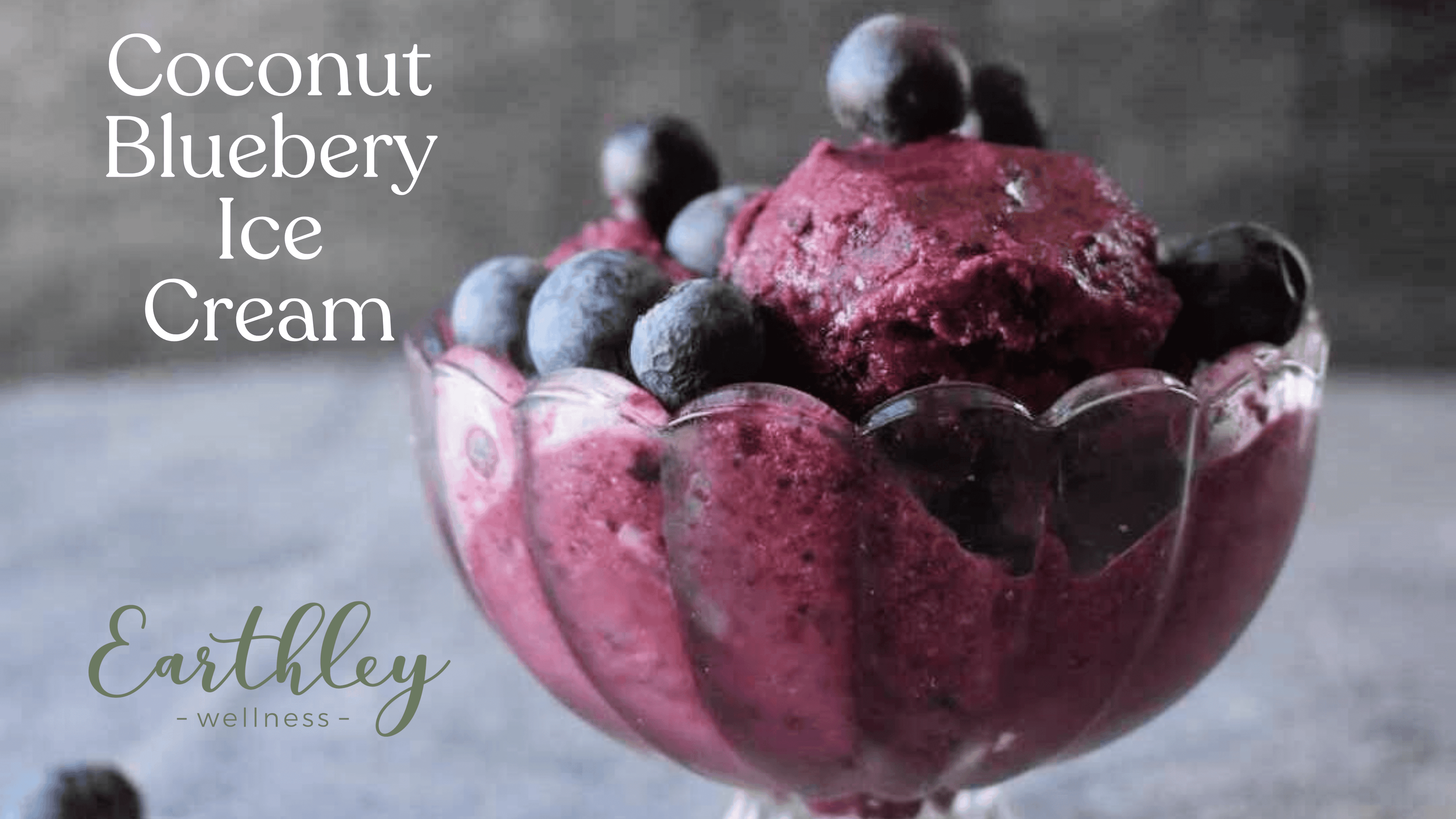 Earthley coconut blueberry ice cream skincare product displayed for reference