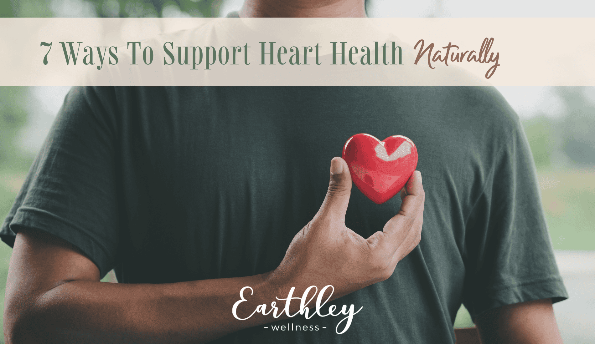 Heart Health blog header graphic with botanical illustrations for cardiovascular wellness education