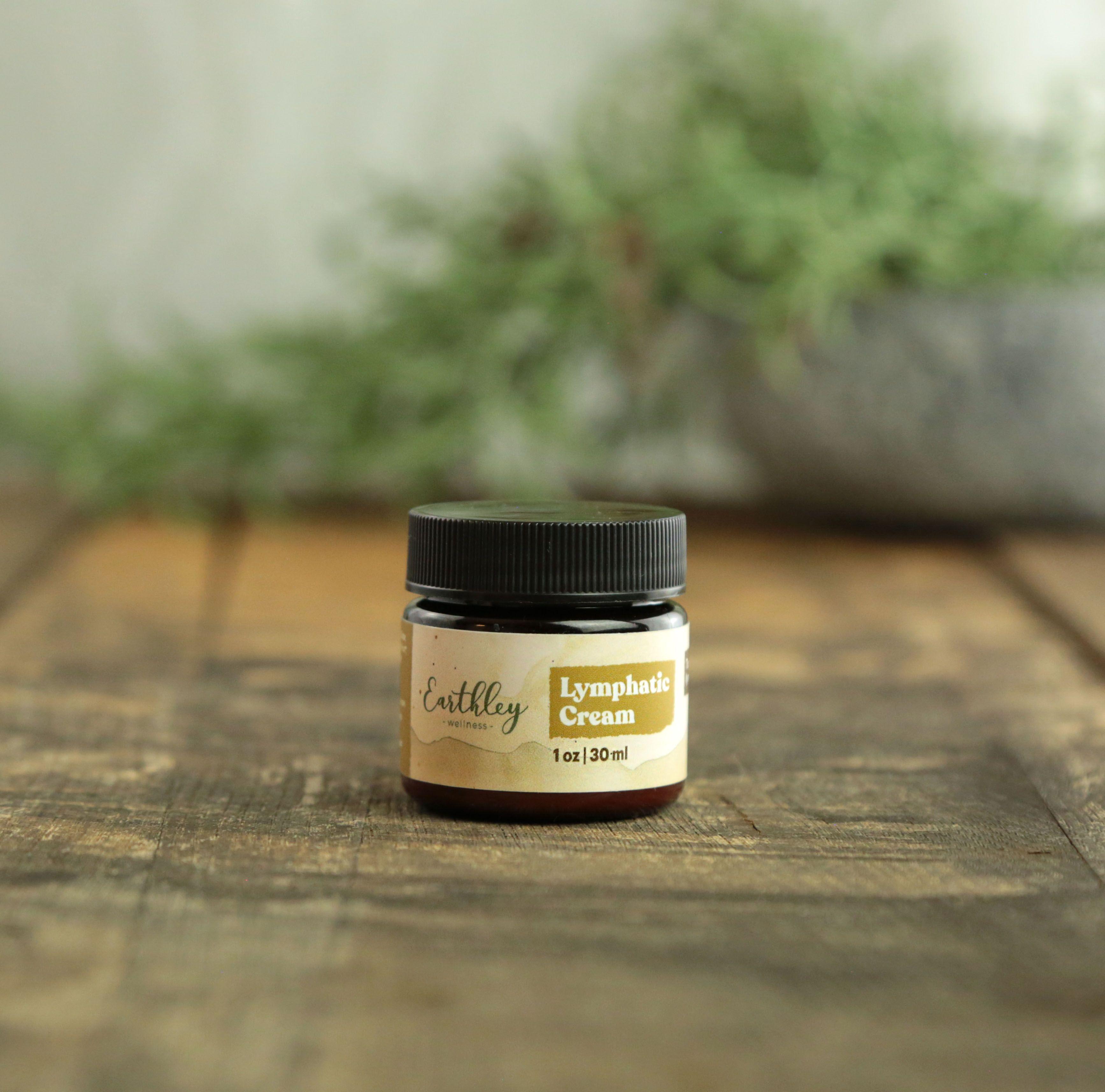 Earthley sample lymphatic cream 831A1888 copy product displayed on clean background
