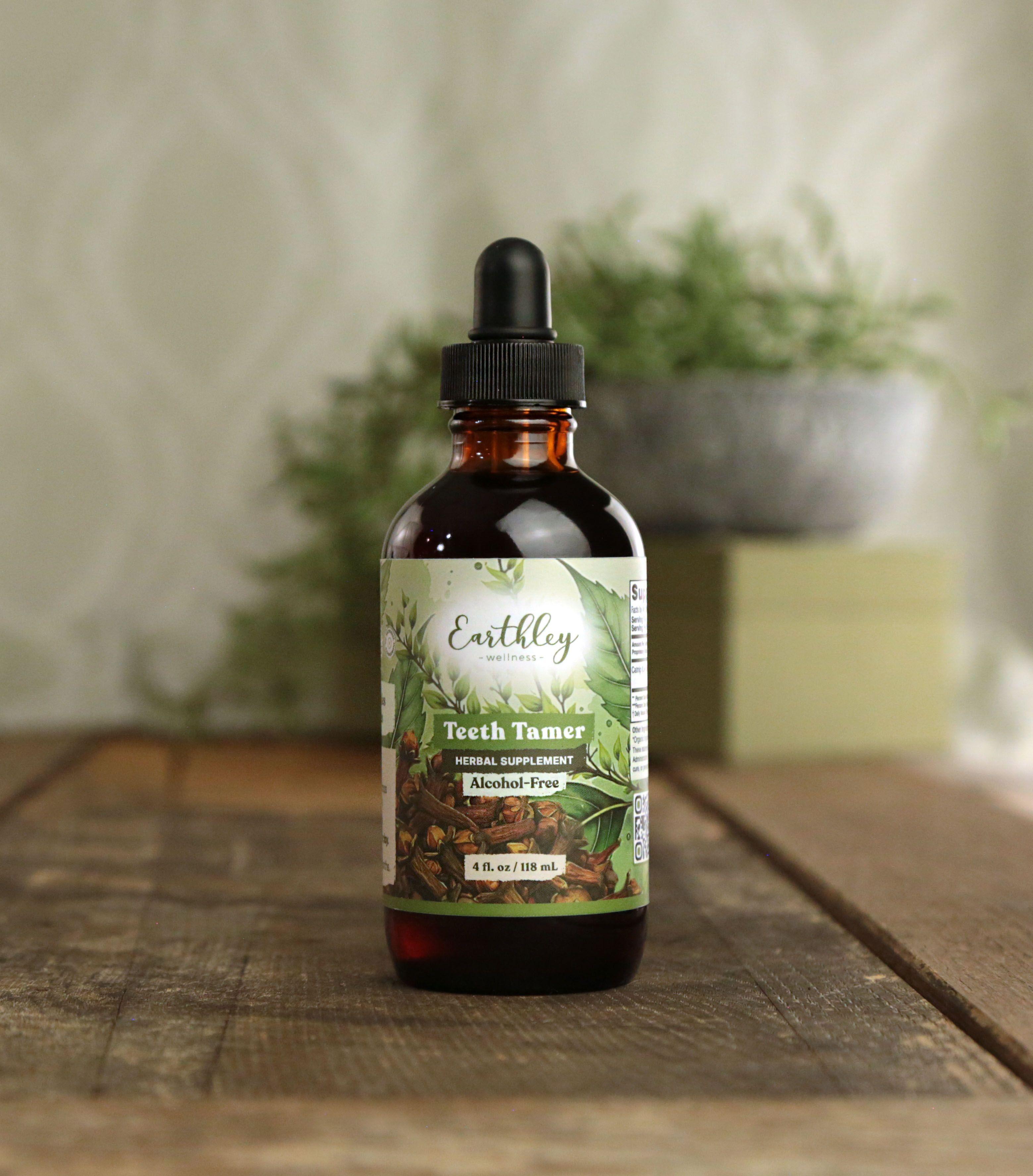 Earthley teeth tamer 4 oz831A1890 copy product displayed on clean background