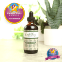 Teeth Tamer teething herbal extract shown in amber dropper bottle