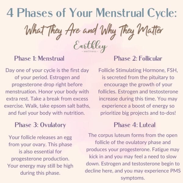 Menstruation: periods, pain relief and the four menstrual cycle stages