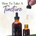 how to take a tincture